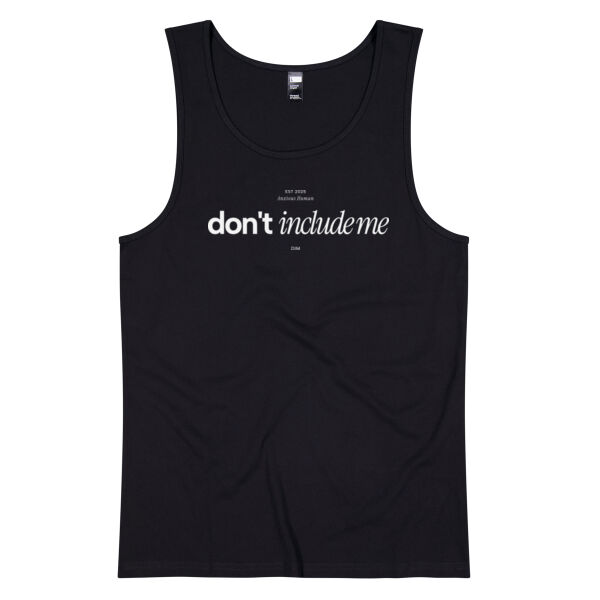 Don't Include Me - Thread Project Mens Summer Singlet Thumbnail